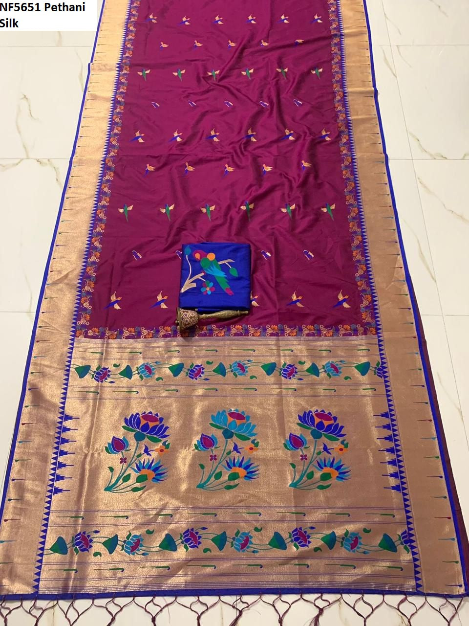 Nf5651 Pethani Silk Vmk. Sarees