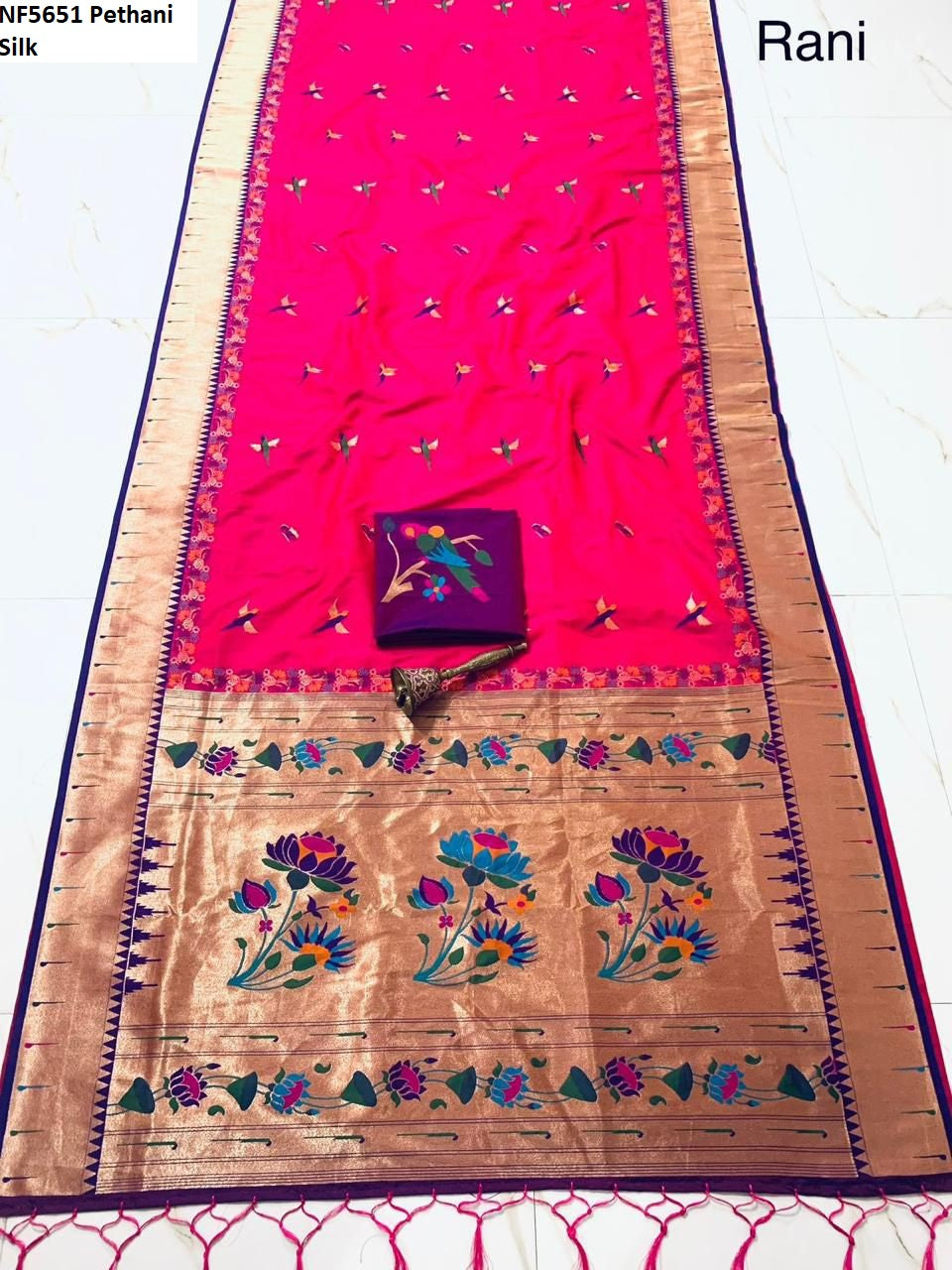 Nf5651 Pethani Silk Vmk. Sarees
