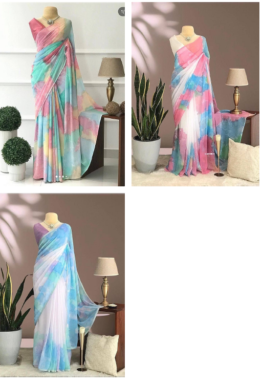 Nf5655 Digital Print Vmk Sarees