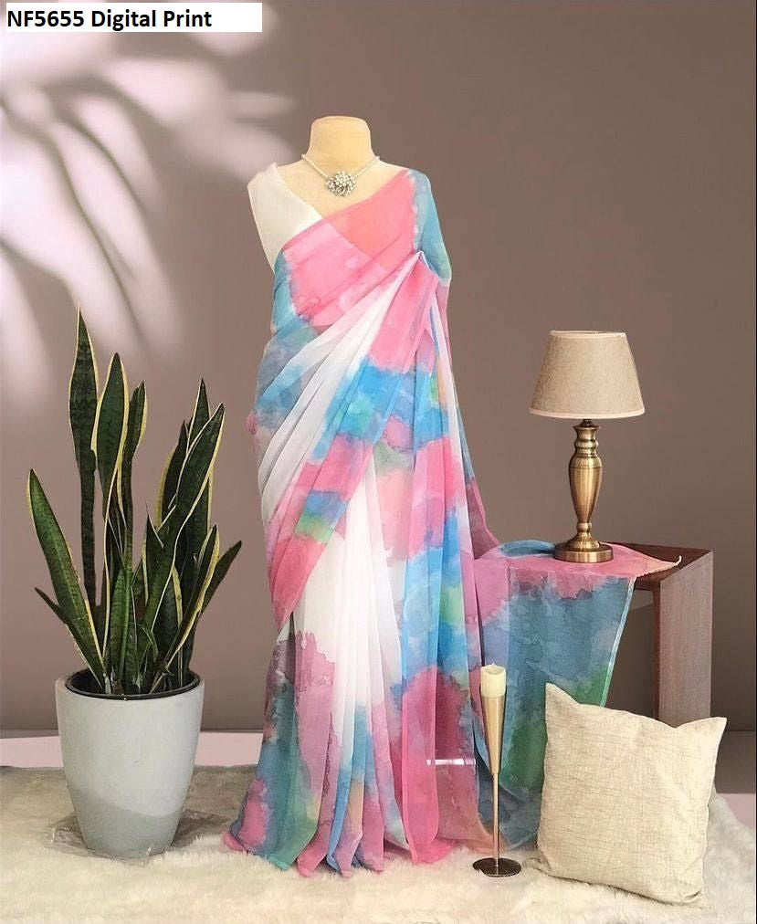 Nf5655 Digital Print Vmk Sarees