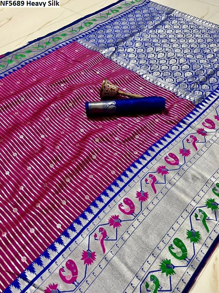 Nf5689 Heavy Silk Vmk Sarees