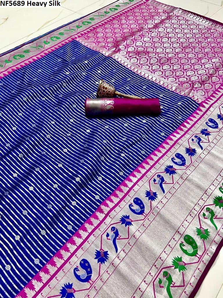 Nf5689 Heavy Silk Vmk Sarees
