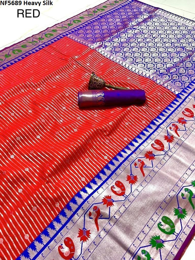 Nf5689 Heavy Silk Vmk Sarees