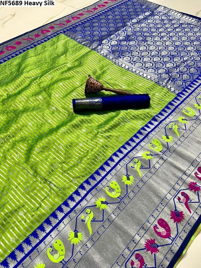 Nf5689 Heavy Silk Vmk Sarees