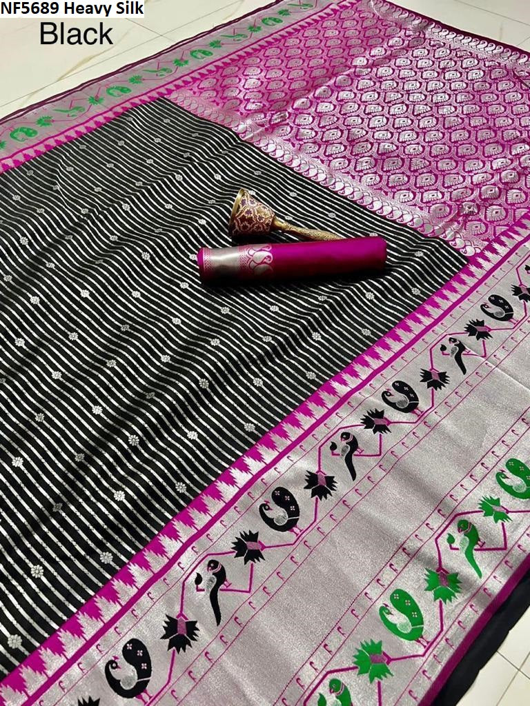 Nf5689 Heavy Silk Vmk Sarees