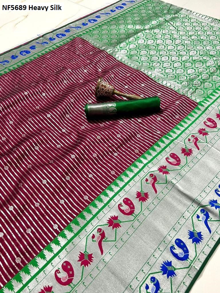 Nf5689 Heavy Silk Vmk Sarees