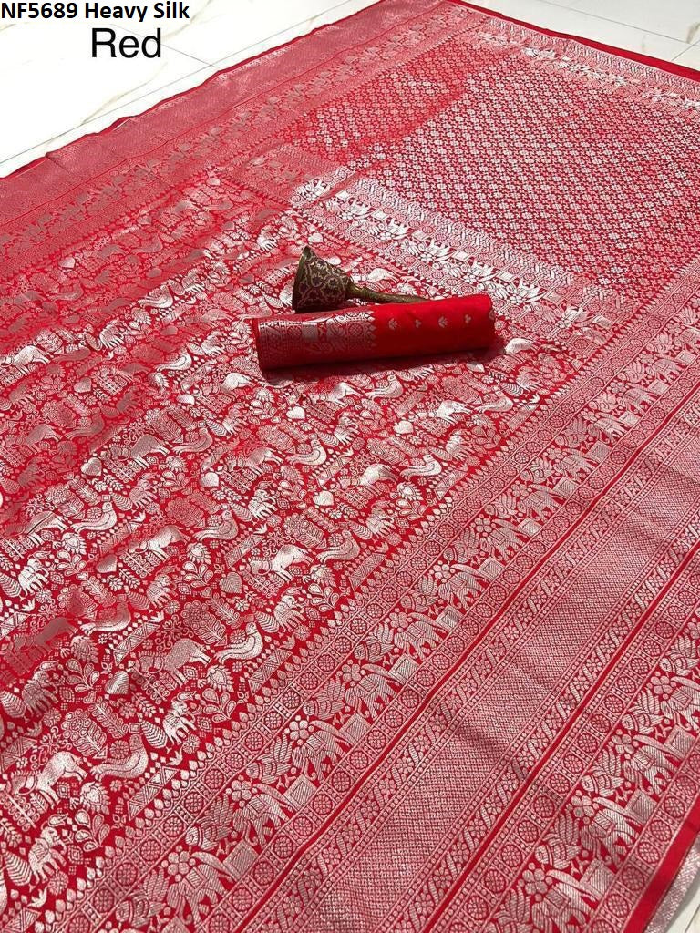 Nf5689 Heavy Silk Vmk Sarees