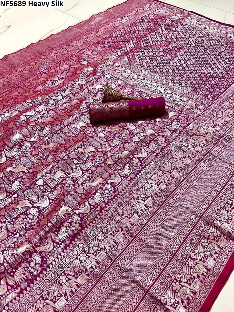 Nf5689 Heavy Silk Vmk Sarees