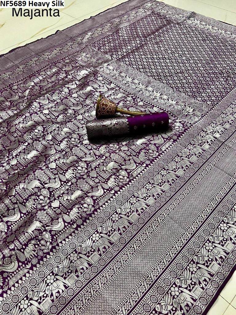 Nf5689 Heavy Silk Vmk Sarees