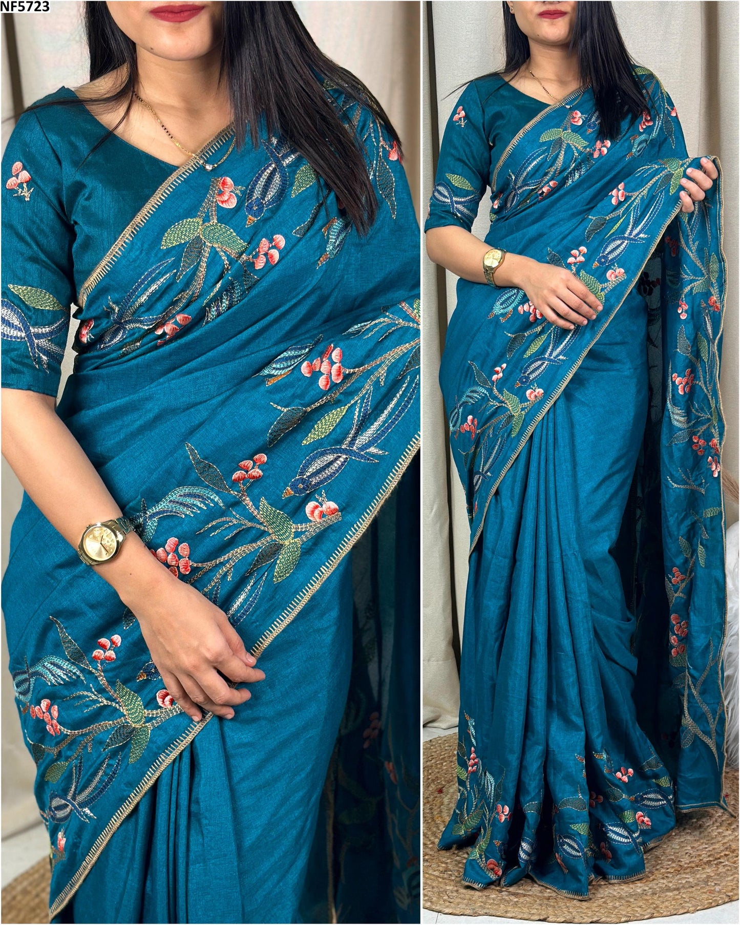 Nf5723 Vmk. Pure Tusser Sarees