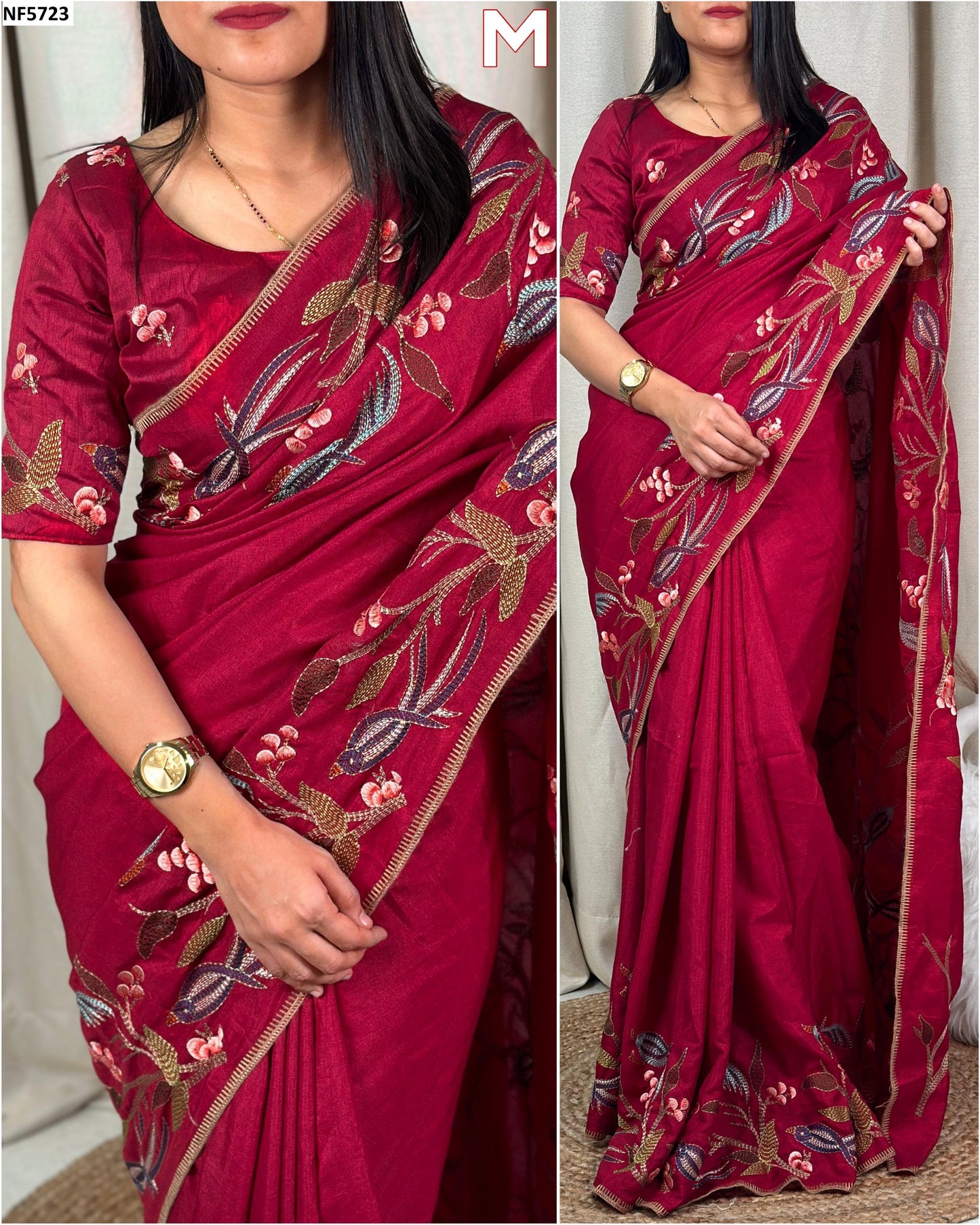 Nf5723 Vmk. Pure Tusser Sarees