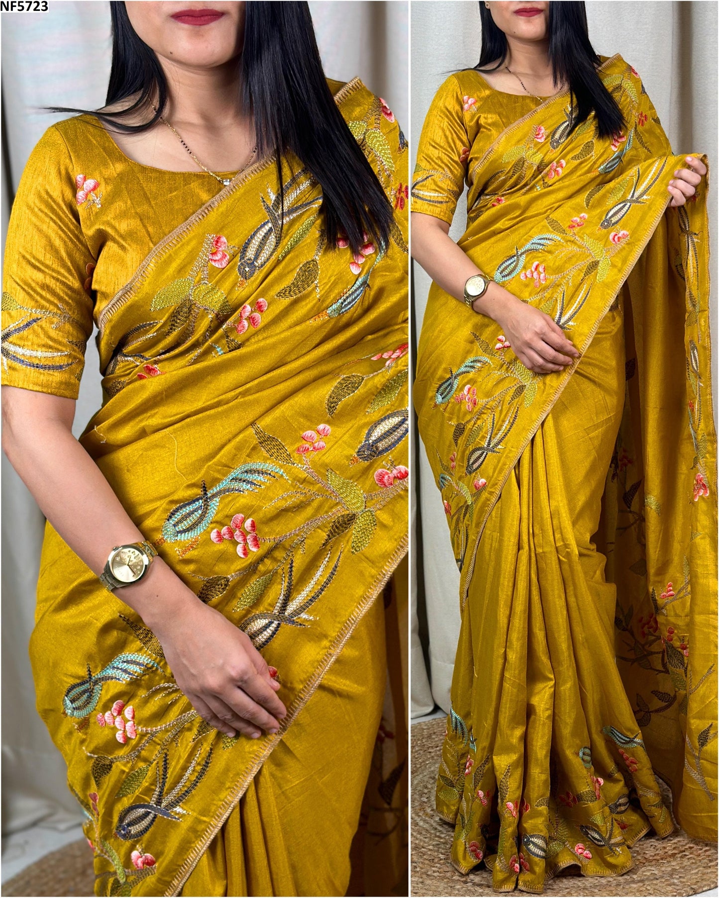 Nf5723 Vmk. Pure Tusser Sarees