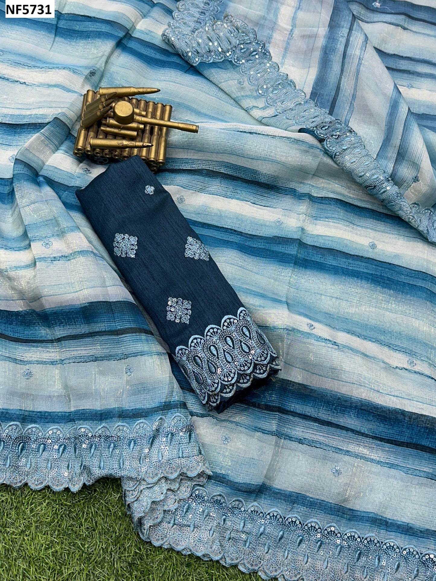 Nf5731 Vmk. Digital Print Sarees