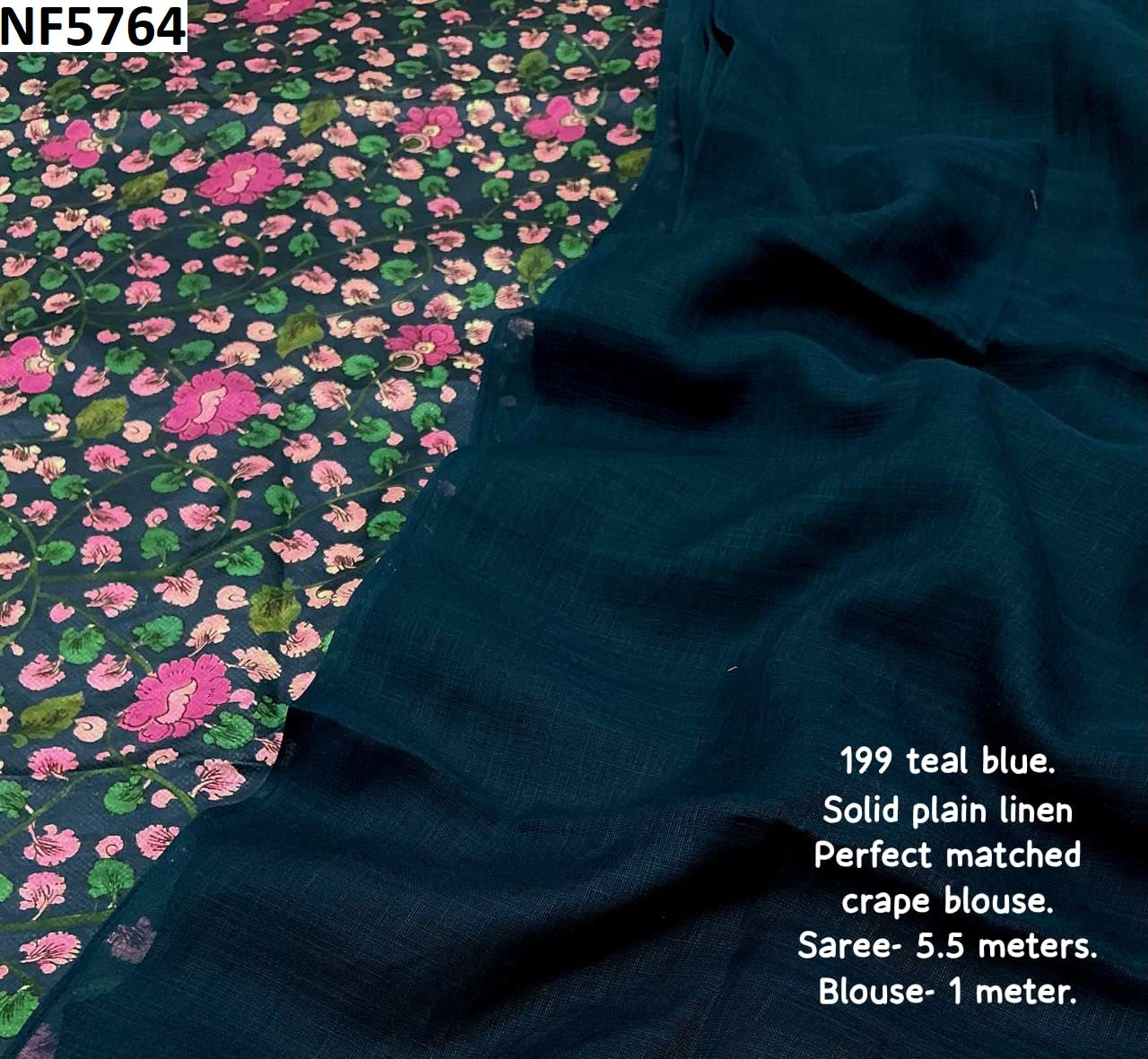 Nf5764 Vmk. Soft Linen Sarees