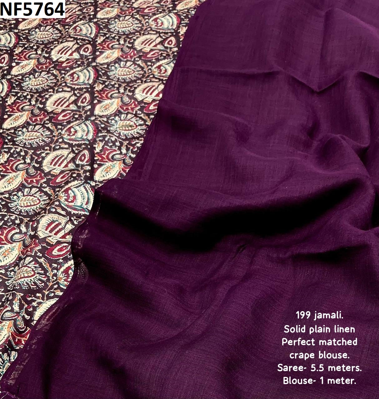 Nf5764 Vmk. Soft Linen Sarees