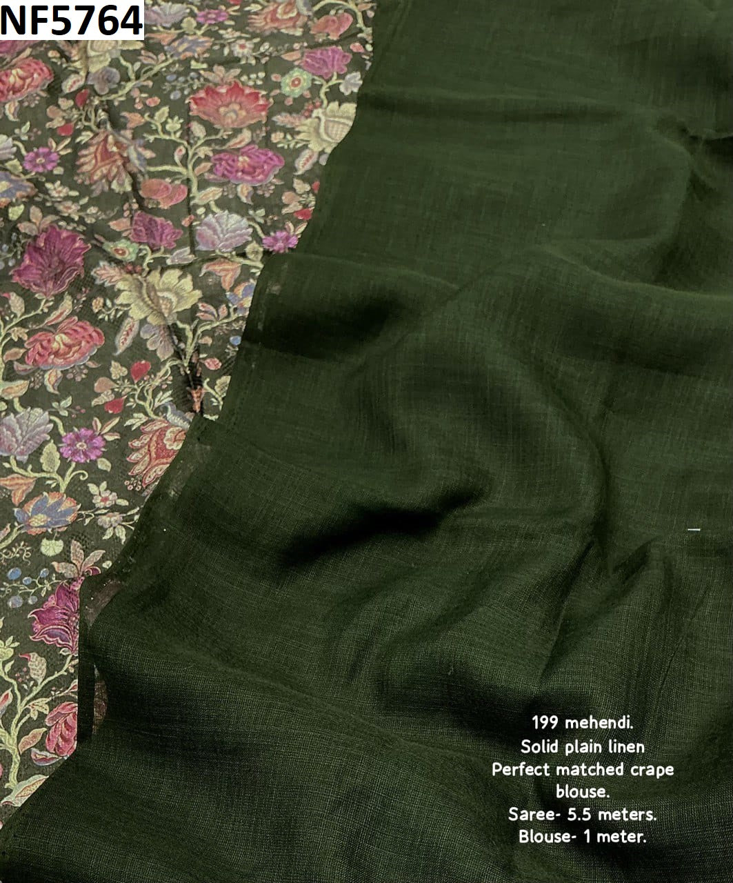 Nf5764 Vmk. Soft Linen Sarees