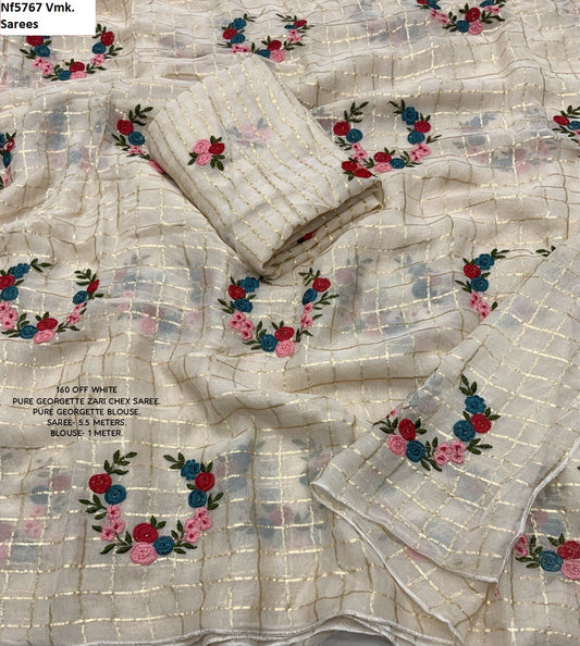 Nf5767 Thread Work Vmk. Sarees