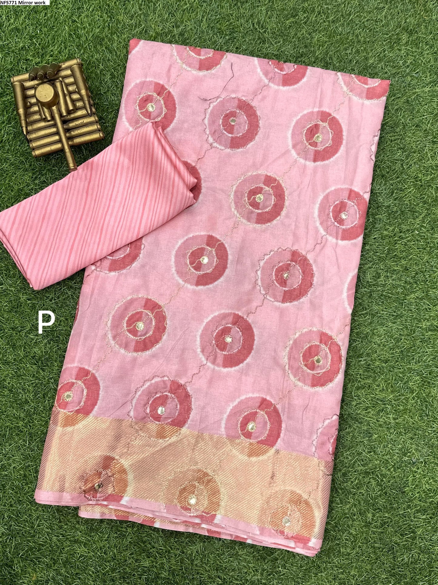 Nf5771 Mirror Work Vmk. Sarees