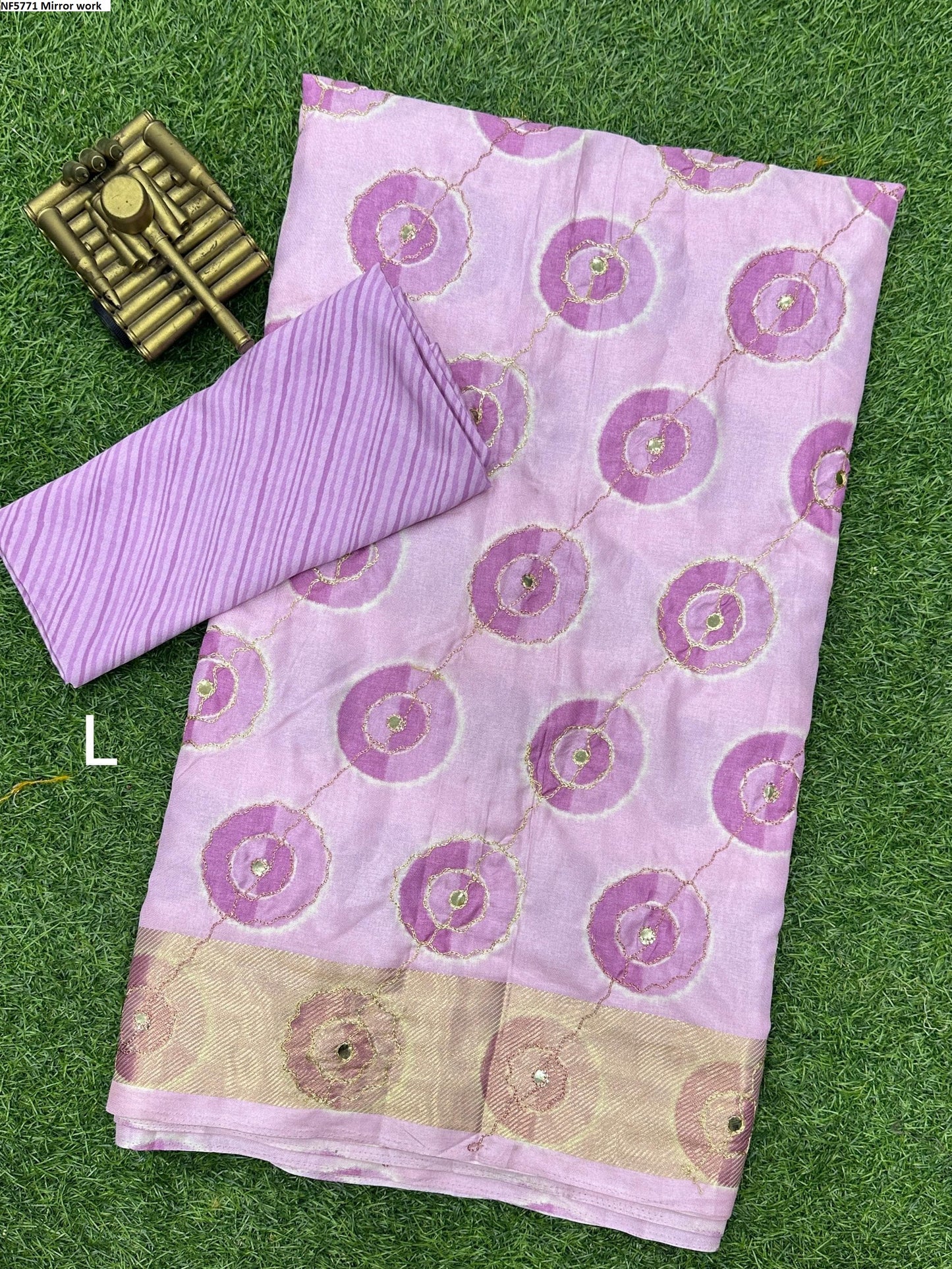 Nf5771 Mirror Work Vmk. Sarees