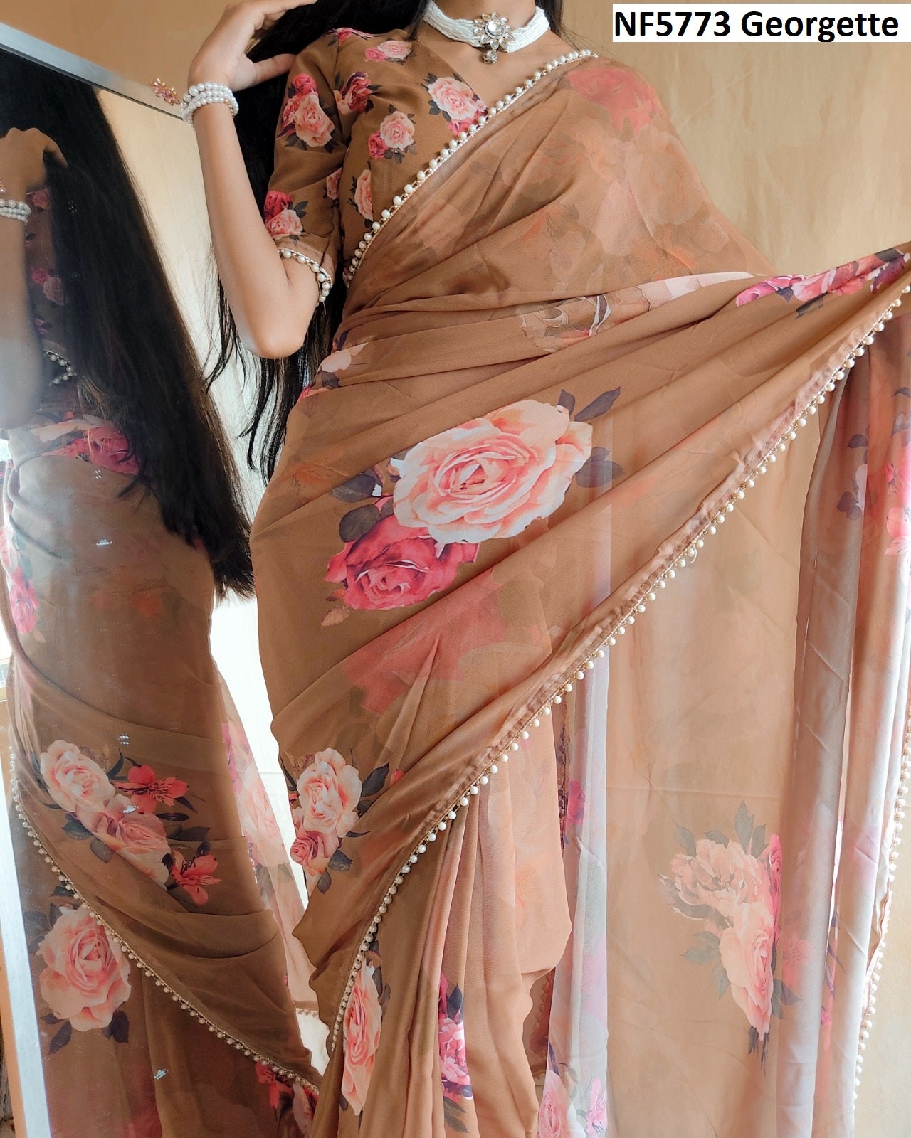 Nf5773 Georgette Vmk Sarees
