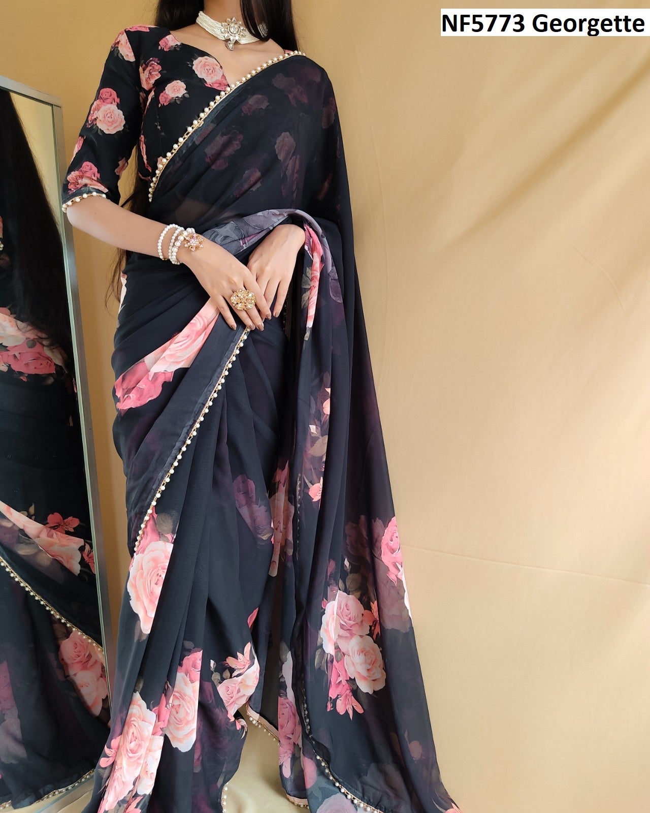 Nf5773 Georgette Vmk Sarees