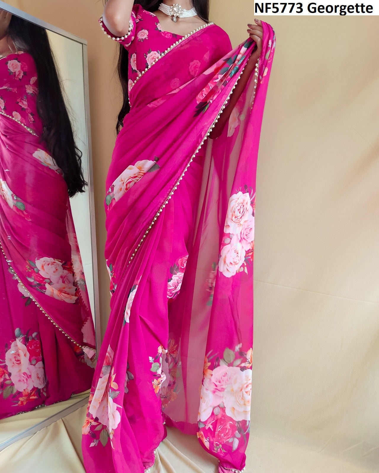 Nf5773 Georgette Vmk Sarees