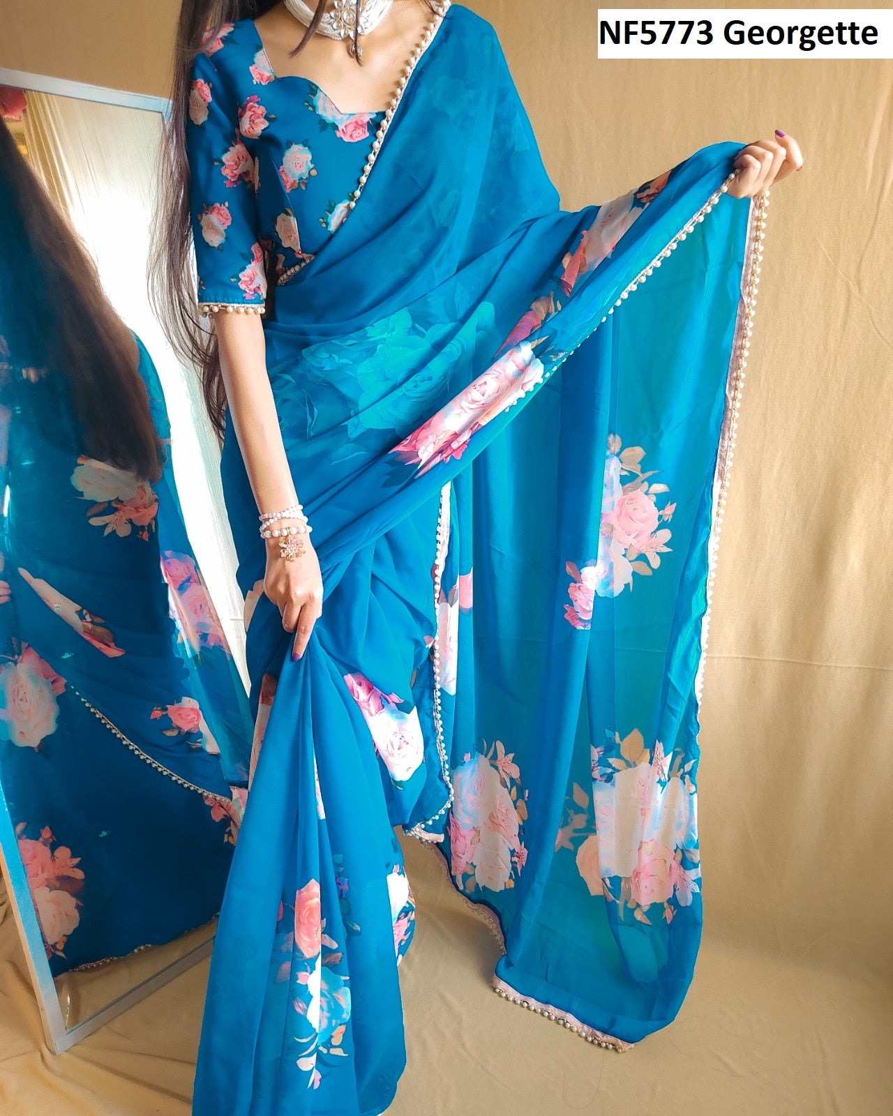 Nf5773 Georgette Vmk Sarees
