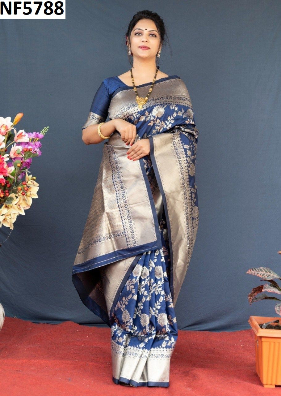 Nf5788 Vmk. Gold Zari Sarees