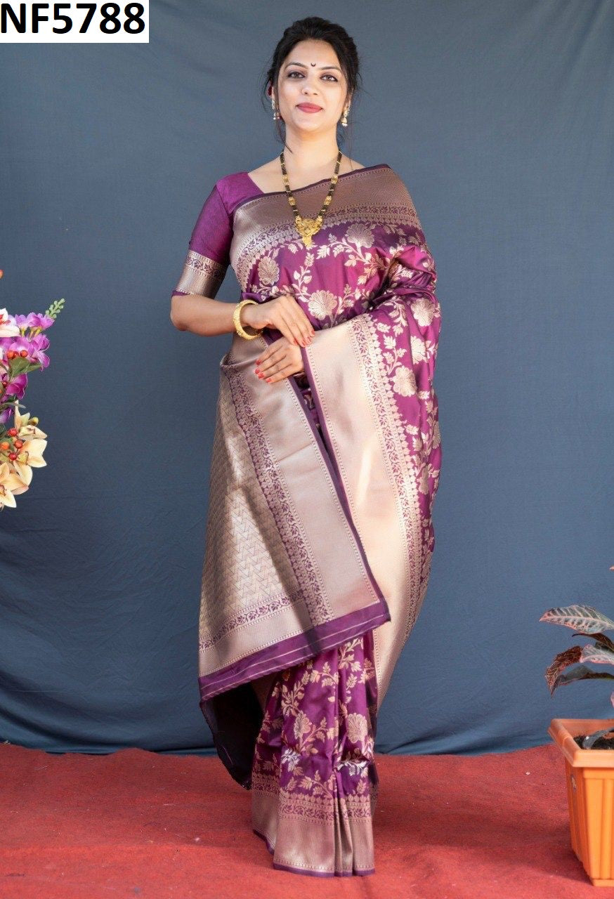 Nf5788 Vmk. Gold Zari Sarees