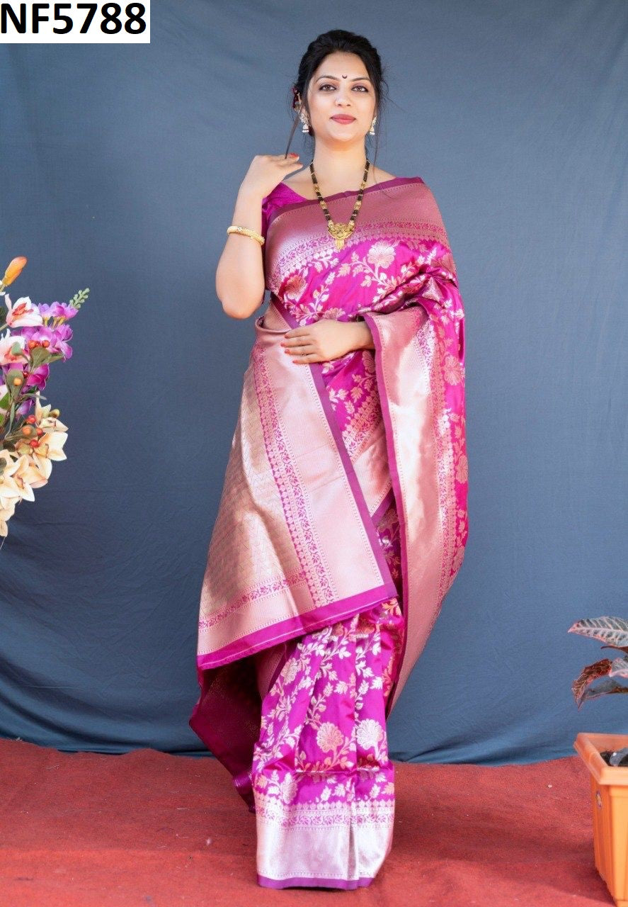 Nf5788 Vmk. Gold Zari Sarees