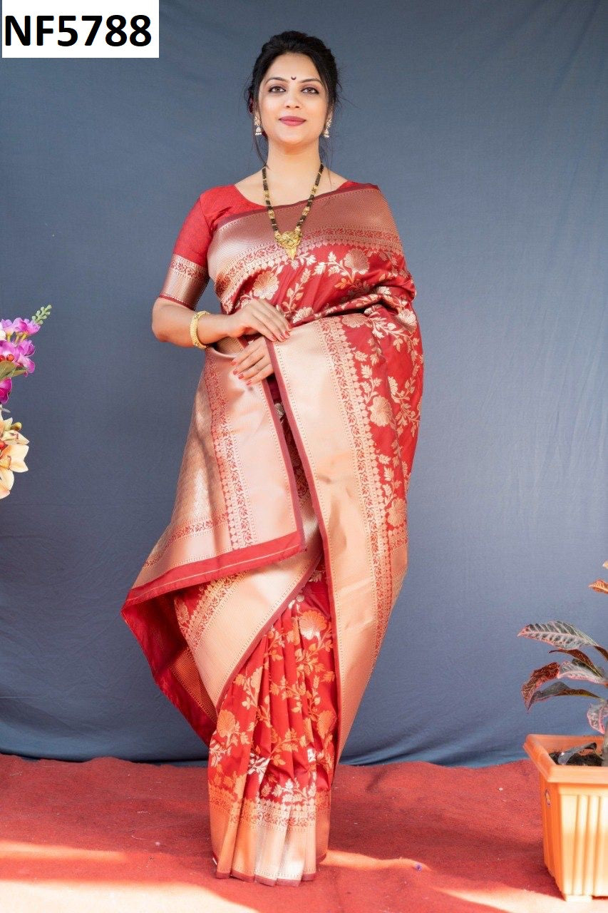 Nf5788 Vmk. Gold Zari Sarees