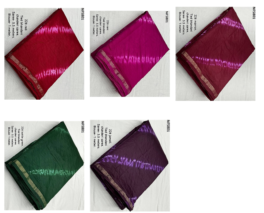 Nf5801 Vmk. Chanderi Cotton Sarees