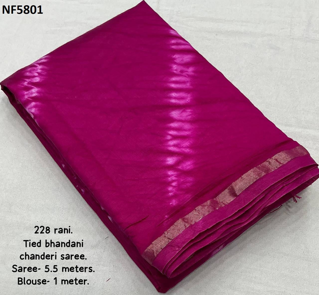 Nf5801 Vmk. Chanderi Cotton Sarees