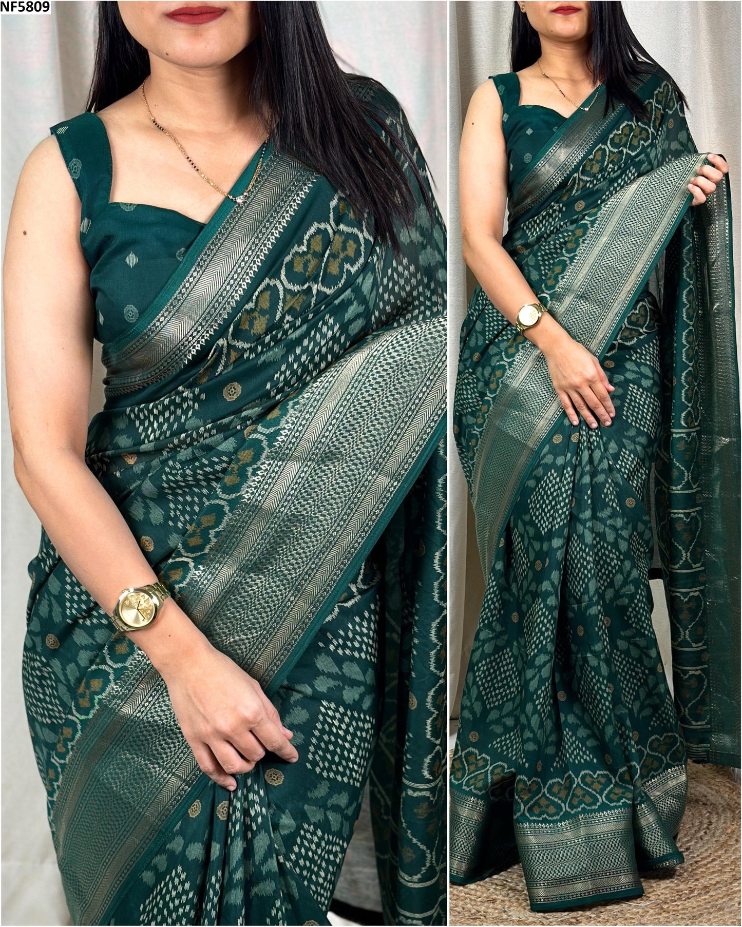 Nf5809 Vmk. Soft Cotton Sarees