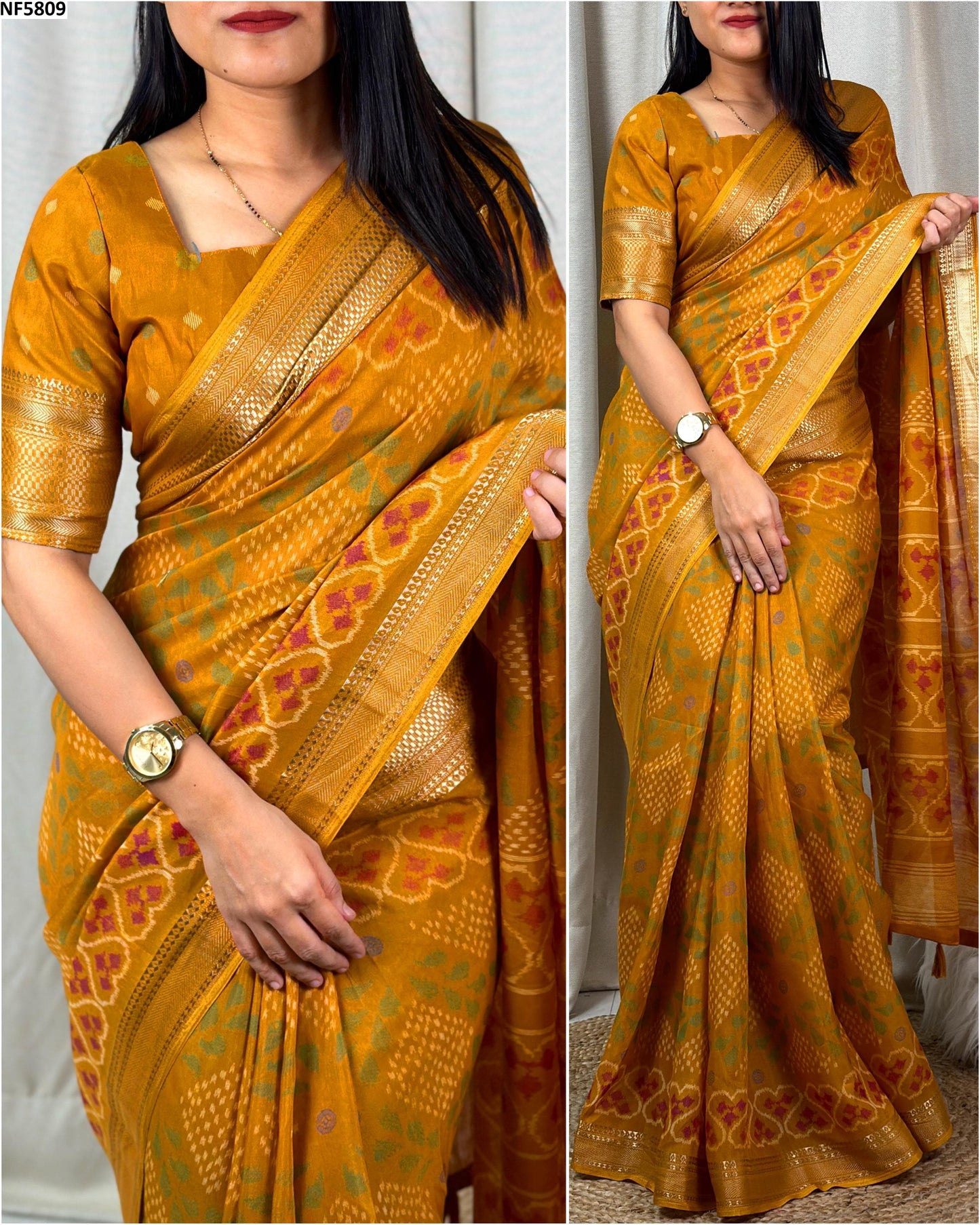 Nf5809 Vmk. Soft Cotton Sarees