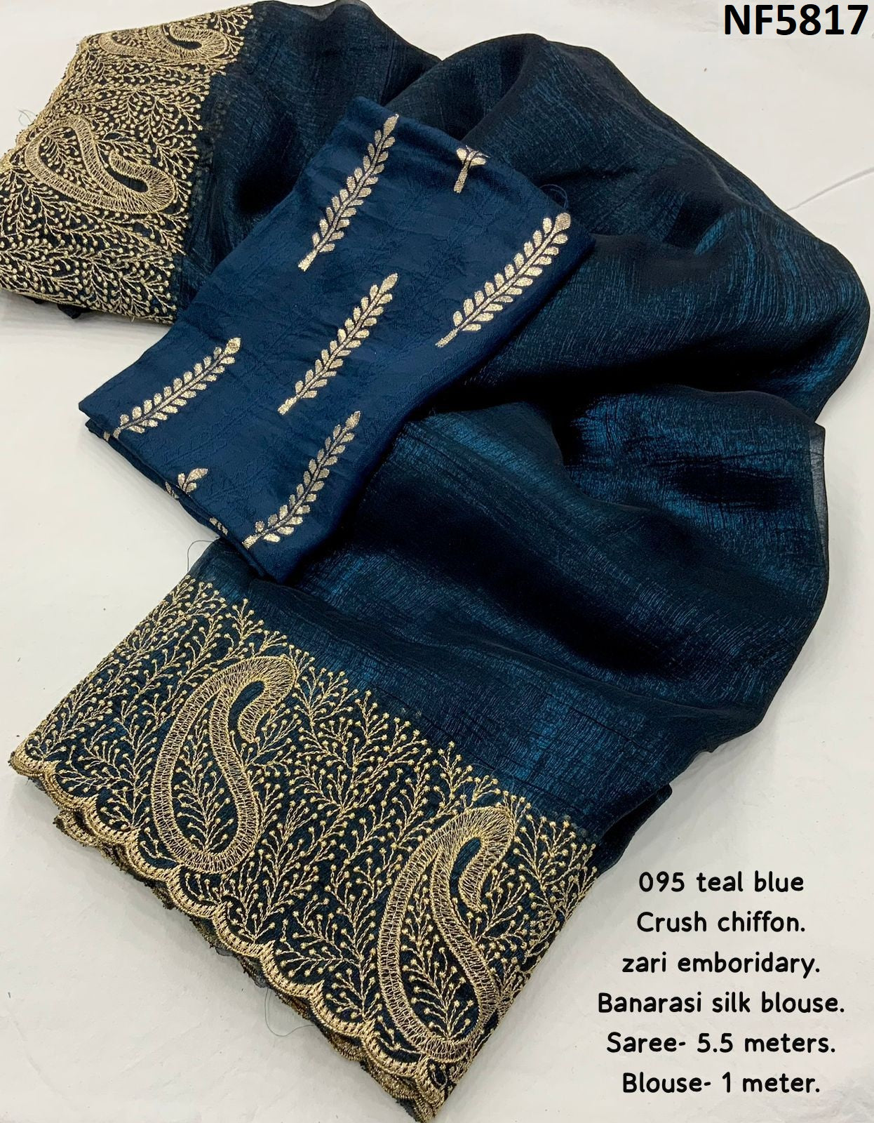 Nf5817 Vmk. Soft Crush Sarees