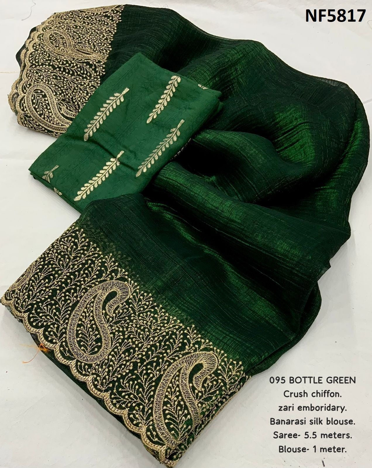 Nf5817 Vmk. Soft Crush Sarees