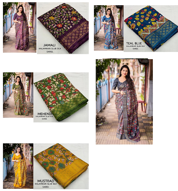 Nf5825 Vmk Soft Slub Sarees
