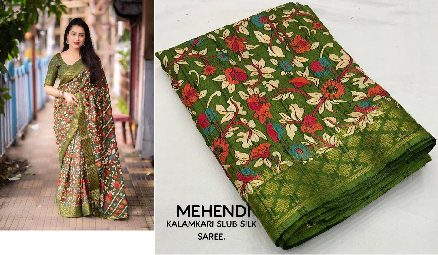 Nf5825 Vmk Soft Slub Sarees