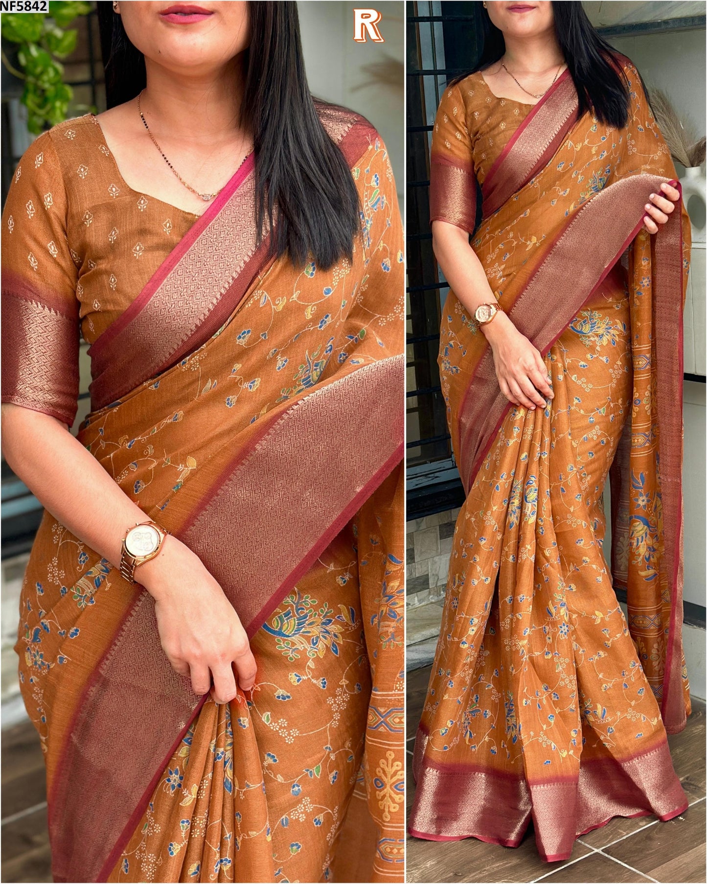 Nf5842 Vmk Zari Jacquard Sarees