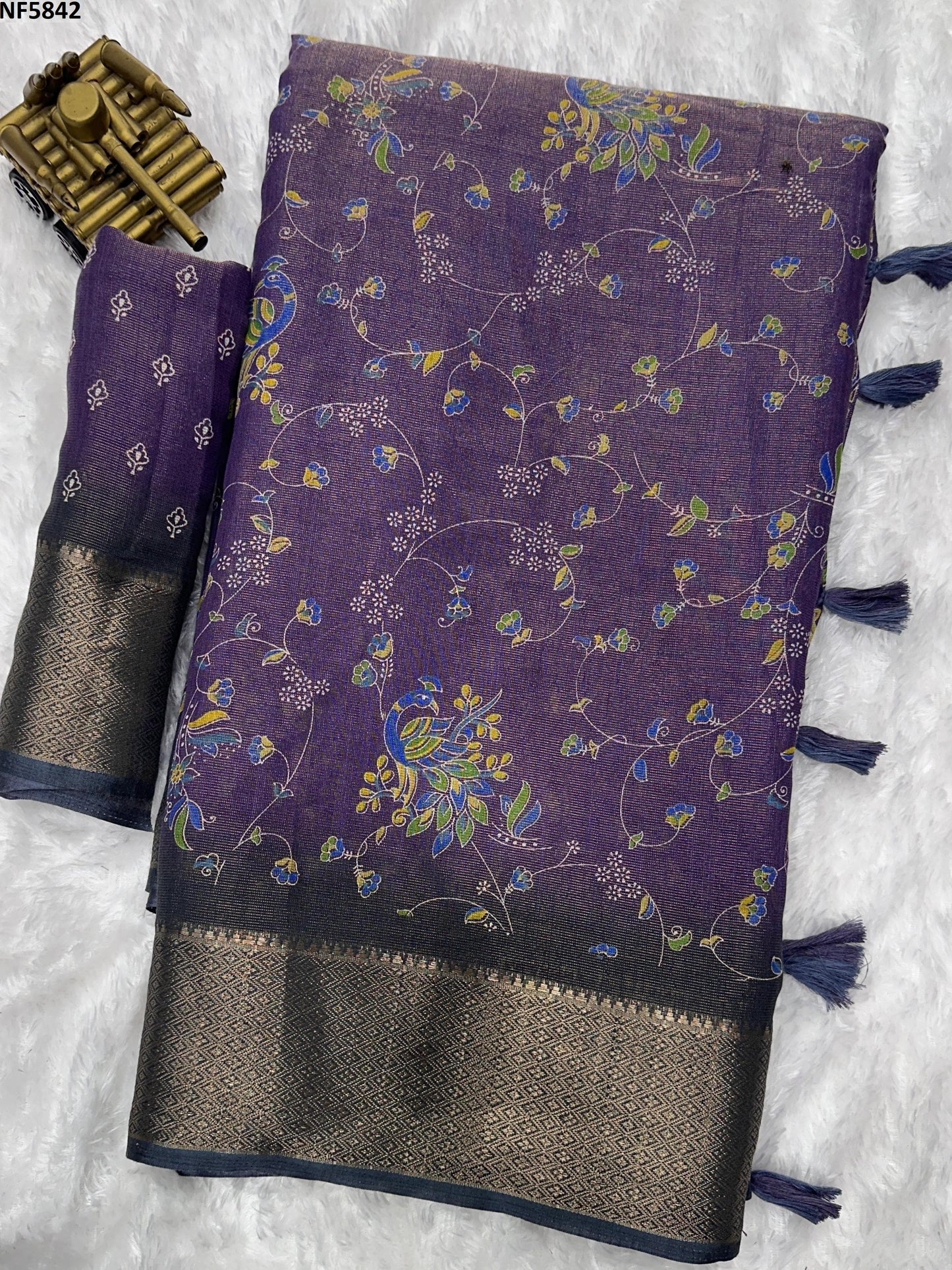 Nf5842 Vmk Zari Jacquard Sarees