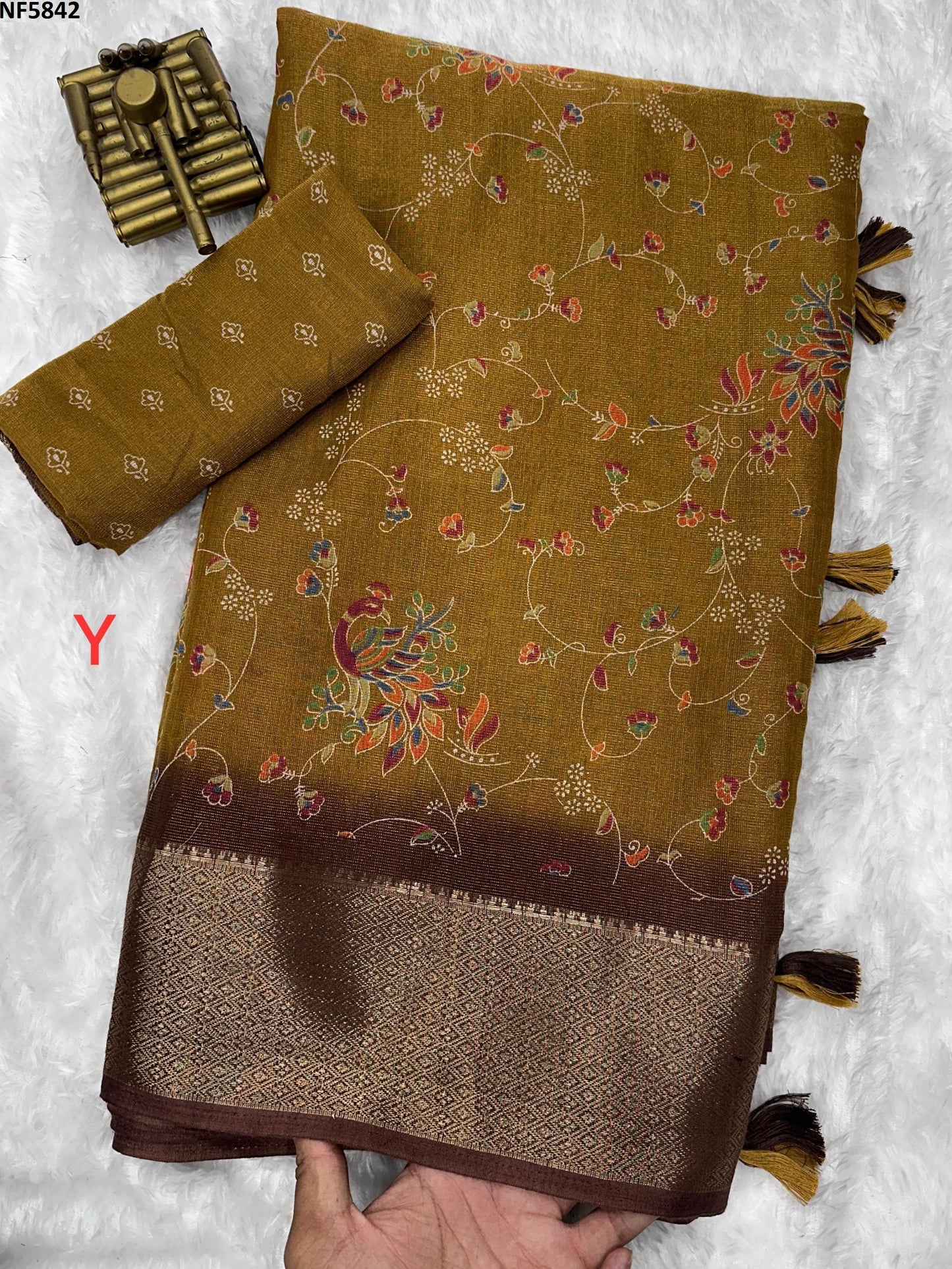 Nf5842 Vmk Zari Jacquard Sarees