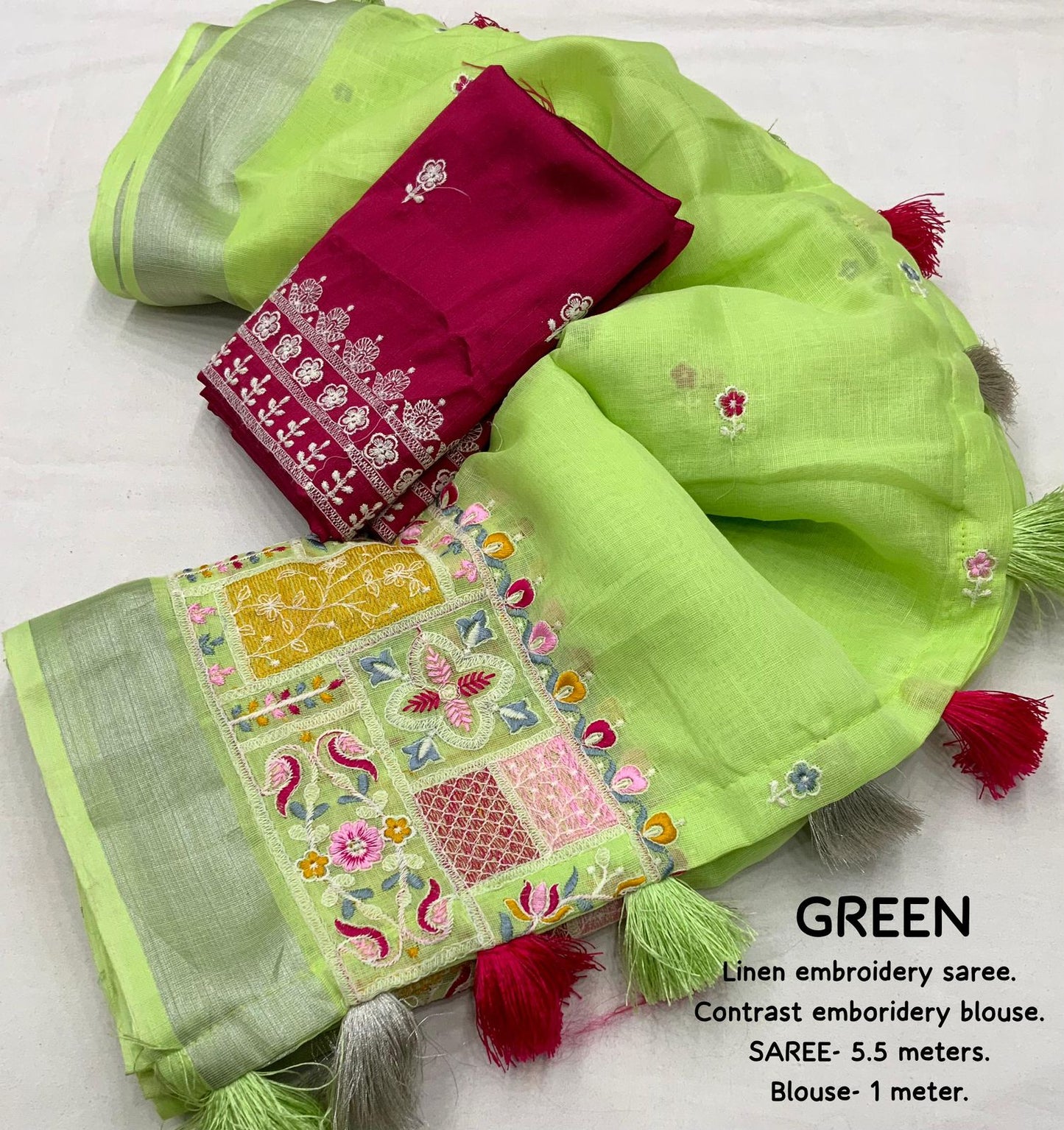 Nf5860 Vmk. Soft Linen Sarees