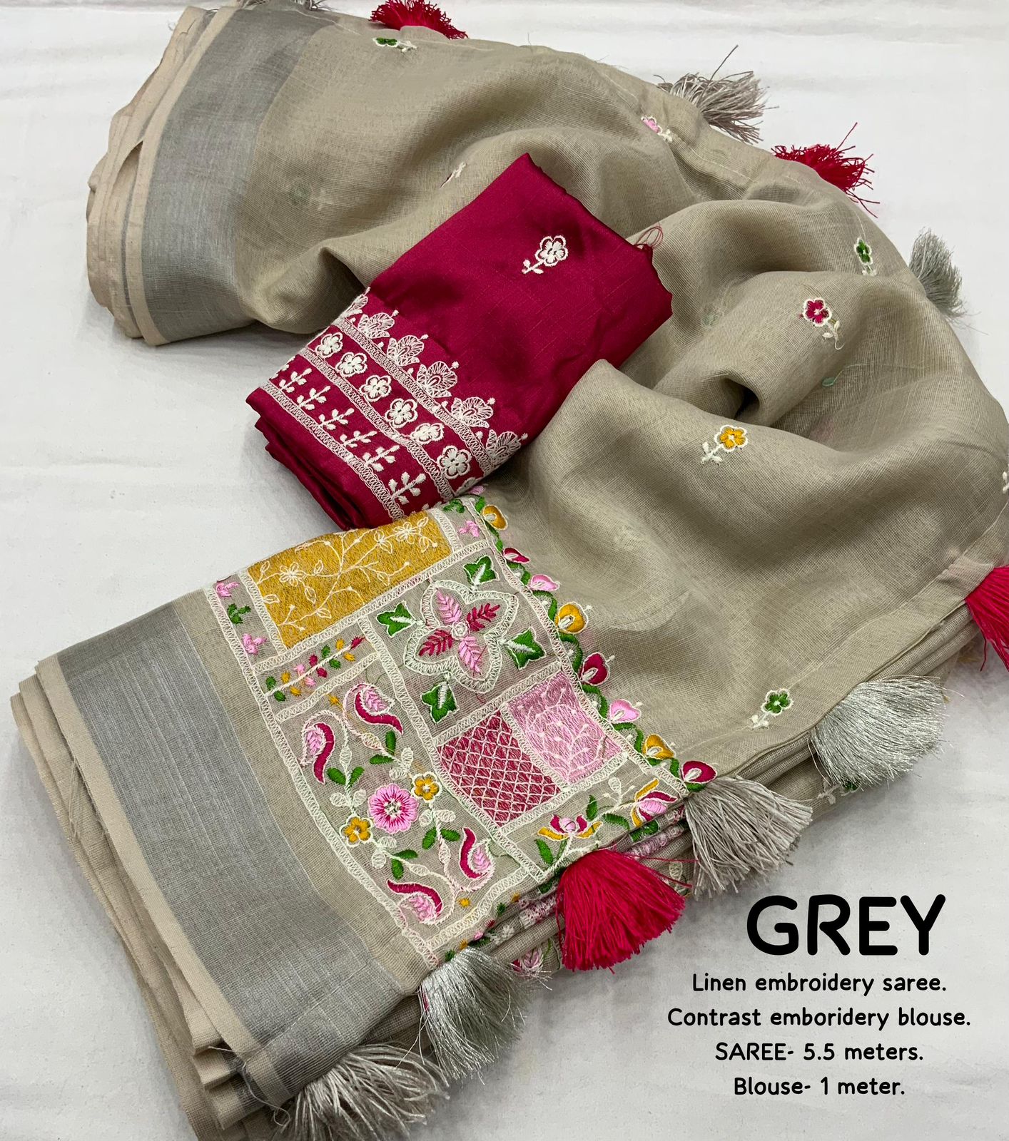 Nf5860 Vmk. Soft Linen Sarees