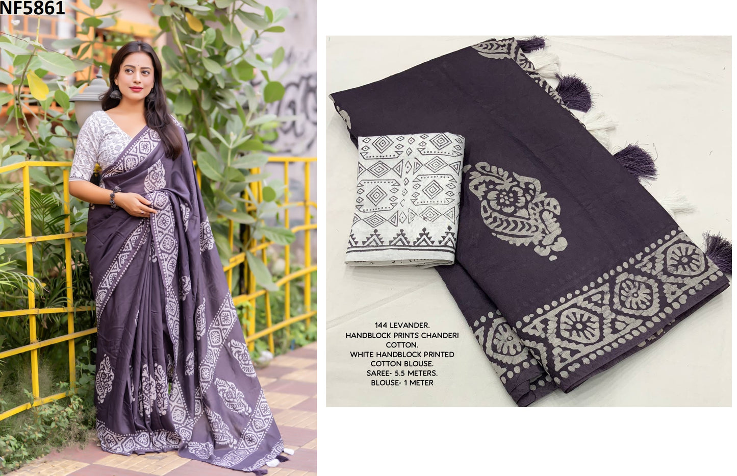 Nf5861 Vmk. Chanderi Cotton Sarees