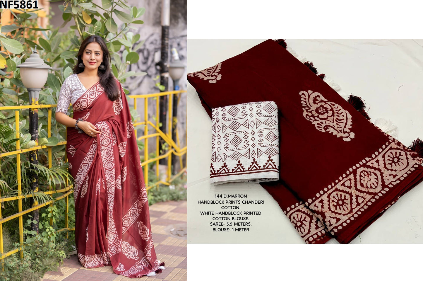 Nf5861 Vmk. Chanderi Cotton Sarees