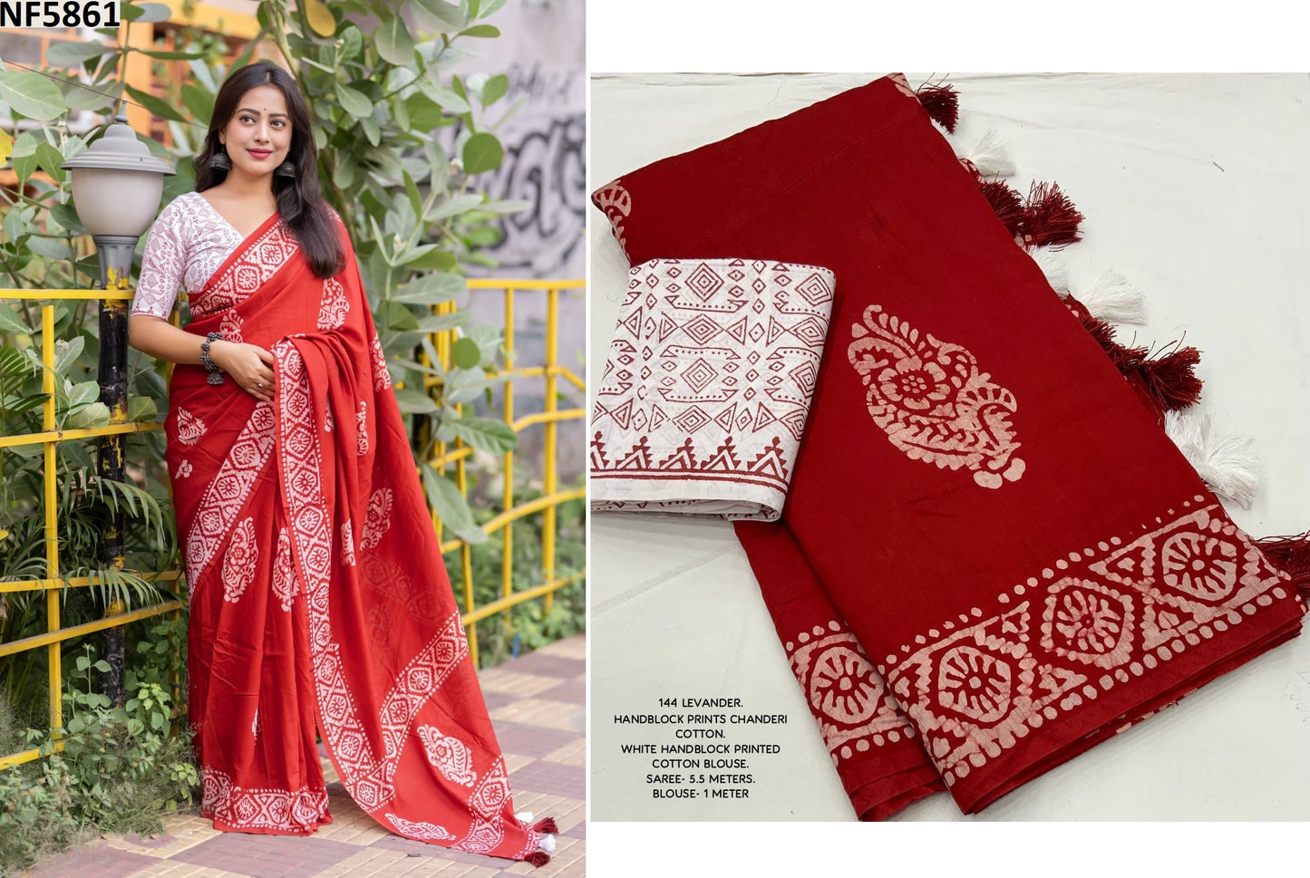 Nf5861 Vmk. Chanderi Cotton Sarees