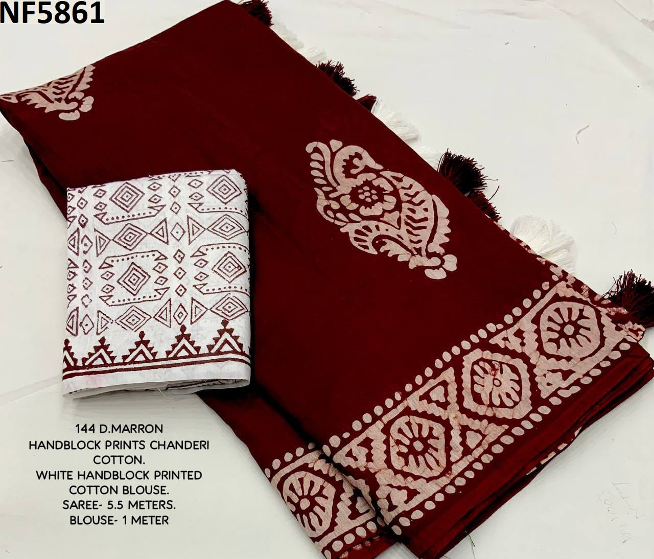 Nf5861 Vmk. Chanderi Cotton Sarees