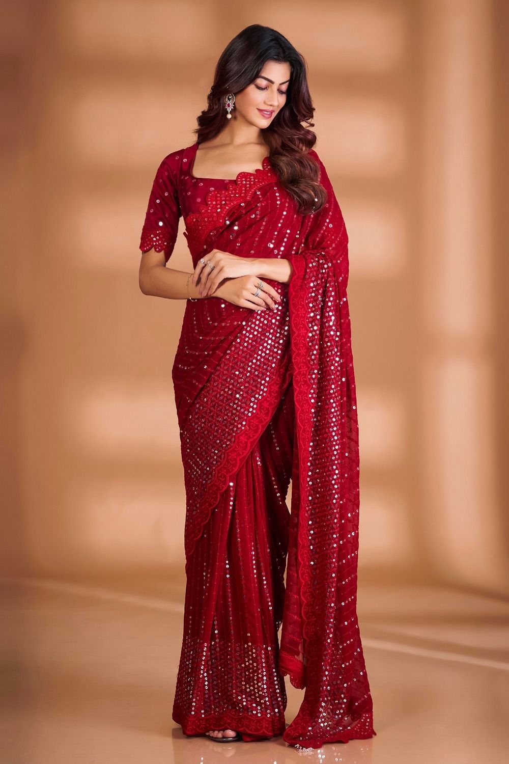 Nf5863 Vmk. Georgette Sarees