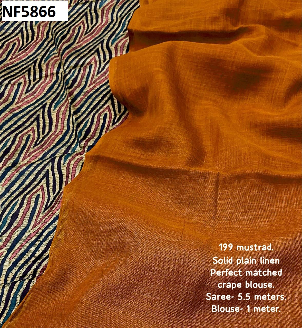 Nf5866 Vmk. Soft Linen Sarees